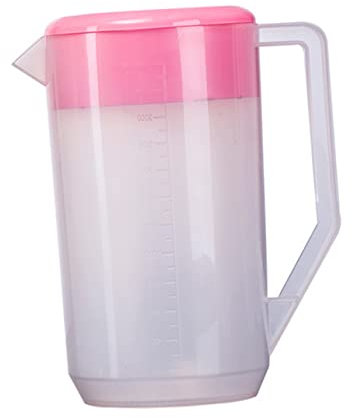 Gatuida Brocca Da Frigorifero in Plastica 4000 Ml Con Coperchio Graduato Per Bevande Fredde e Tè Freddo, Ampia Capacità Per Riunioni e Picnic