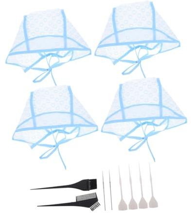 VALICLUD 12stücke Haar-strähnenkappen Mit Löchern Zum Färben Von Haaren Verstellbar Für Salon Und Zuhause Inklusive Häkelnadel Für Einfache Anwendung