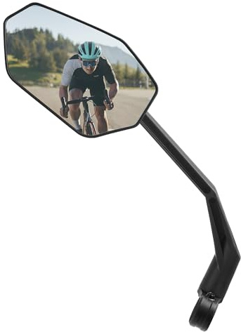ROCKBROS Bike Mirrors, Anti-glare Convex Lens, for 20-23mm Handlebar, Left
