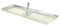ALU Betonschieber 980 x 300mm mit Gelenk-Stielhalterung