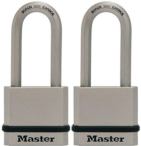 Master Lock M530XTLH Magnum Solid Steel Keyed Alike Padlocks, 1-Pack, 2-Count