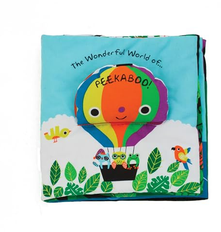 Melissa & Doug Soft Activity Baby Book - The Wonderful World of Peekaboo! Lift The Flap Busy Book for Toddlers, Sensory Toys for Babies and Toddlers