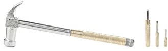 Kikkerland Multi Tool Handy Hammer with 6-in-1 Screwdriver Set, Household Tools,