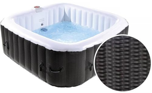 Spa Gonflable Nice en PVC - 6 Places - Marron/Crème