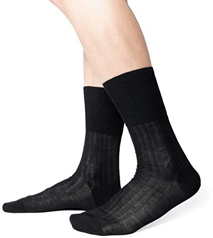 Ciocca Calze Uomo corte sanitarie in Cotone Filo di Scozia, senza elastico - per diabetici - 3/6 paia - Made in Italy - Tre taglie [349/1_020_13_6]