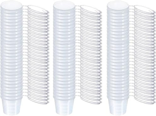 PIQIUQIU 50 Stück Kunststoffbehälter mit Deckel, 4OZ/100 ml Auslaufsichere, Mikrowellengeeignet, Wiederverwendbar,für Soßen, Dips, Gewürze, Snacks, Diamantzeichnung