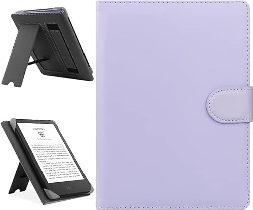 HoYiXi Funda Universal Compatible con 6,8 Kindle Paperwhite /6 Nuevo Kindle 2022 & 2019 / Kobo Clara HD/Kobo Clara 2E Estuche Cover para 6-6,8'' Pocketbook/Tolino/Sony E-Book Reader, Púrpura.