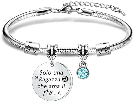 Casxyue Regali di Calcio/Pallavolo/Tennis da Donne Ragazze Idee Regalo Donna Regali Natale (Pallavolo)