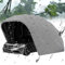 Carport – Kit robuste de 5,5 x 2,5 x 2,3 m – Cadre en acier galvanisé avec toit résistant aux intempéries – Abri de rangement extérieur pour voiture