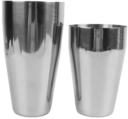 2-lagers 800 och 600 Ml Shakercocktailburk, Professionella, Väl Förslutna Barverktyg, Cocktailshakers i Rostfritt Stål för Bartender Som Gör Blandade Drycker
