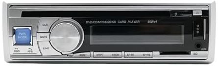 1DIN Universal Bilradio DVD-spelare USB SD BT AUX RCA