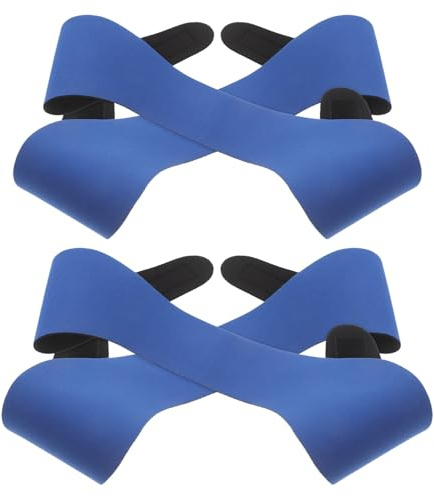 MUELODSIC 4 Pezzi Fascia Auricolare in Neoprene per Nuoto e Bagno Regolabile per Uomo Donna Protezione Orecchie Sudore Leggera e Traspirante per Piscina Spiaggia Sport