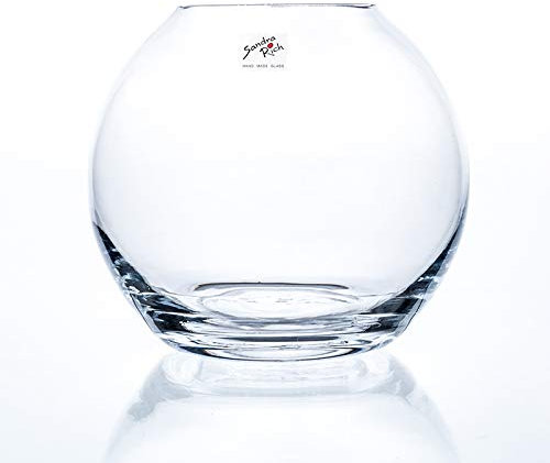 Sandra Rich Glaskugel, Kugelvase Globe H. 17cm D. 19cm Glas transparent