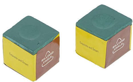 Gazechimp 2pcs Craies de Billard Américain, Queue de Snooker et de Billard Général - vert, 2.2 x 2.2 x 2.2cm