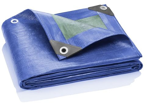 GardenMate Bâche de protection 5x6m à œillets UNIVERSAL VERT/BLEU 90g/m²