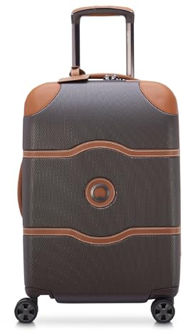 DELSEY Paris Chatelet Air 2.0 Hardside Luggage with Spinner Wheels, Chocolate Brown, Checked-Large 28 Inch, Chatelet Air 2.0 Hardside Luggage with Spinner Wheels