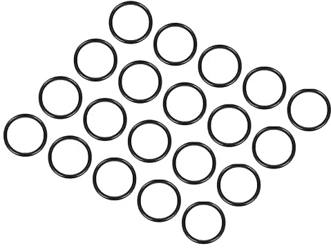 QUARKZMAN Nitrile Gomma O-Ring 10mm x 8mm x 1mm Guarnizioni di Tenuta Anelli Rubinetti Rotondo Guarnizione Rondella per Rubinetto Idraulica Riparazione Sigillatura Connessione, 20 Pezzi