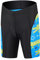 Amur Leopard Kinder Jungen Fahrradbekleidung Mädchen Fahrrad Trikot Kurzarm/Kurz Radhose mit 3D Sitzpolster Radtrikot, Radhose Blau-Krokodil, 104-110 (Etikettgröße: S)