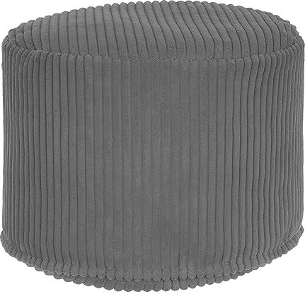 DreamRoots Pouf Hocker - Rund Couch Hocker 50x50x35 cm - Wohnzimmer Sitzpouf - Fußhocker Für Sessel