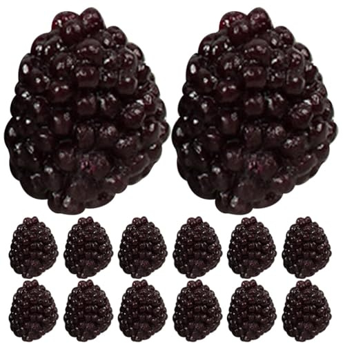 Abaodam Modelli Di Frutta Artificiale 16 Pezzi Finti Modelli Di Lamponi Simulati Per Accessori Fotografici