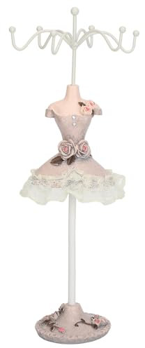 lvifloae Supporto Gioielli a Forma di Vestito, Mensola Appendibile con Manichino per Orecchini Collane Anelli Display Organizer da Toeletta per Donna e Ragazza Regalo Elegante