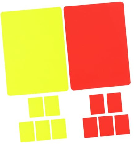 BELLIFFY 12stücke Schiedsrichterkarten Für Fußball Rote Und Gelbe Karten Leicht Langlebig Für Trainer Und Schiedsrichter Im Einsatz