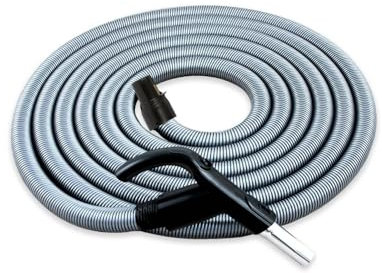 Tubo Flessibile Ergo per Aspirapolvere Centralizzato con interruttore On/Off su impugnatura - 10,7 m ITALY - Compatibile con Aertecnica Tubò, Sistem Air, Duovac, AirBlu e altri