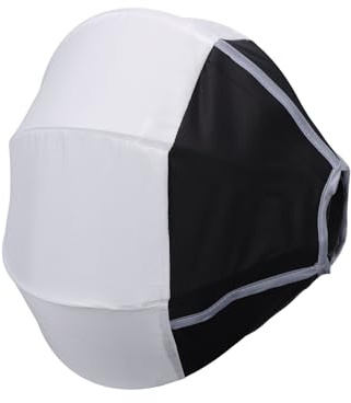 YUEHISY Modificador de Luz Suave Lantern Softbox, Luz Uniforme de 360°, Softbox Plegable de 12,6 Pulgadas con Soporte Mini Bowens para Transmisión en Vivo