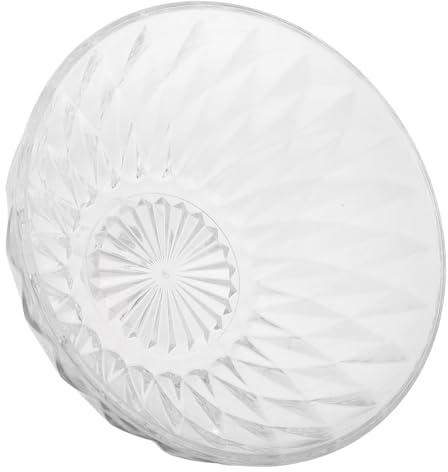 FIXOSHEE Bassin de Lavage Plastique Transparent Taille Moyenne Multiusage pour Soins Visage Salon de Beauté Usage Domestique Résistant Solide