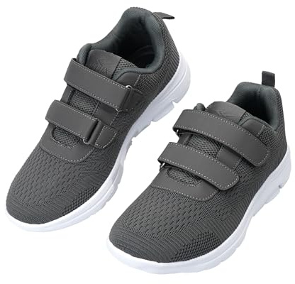 JOMIX Zapatillas de Deporte Hombre Running Depotivas sin Cordones Gimnasio Correr Carretera con Banda Ajustable Sneakers Ligeros Transpirables Fitness Gym Tenis Jogging