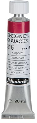 Schmincke HKS Tube Designers Gouache-färg 14 ml blandade färger röd galna 20 ml