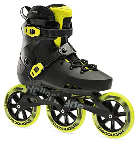Rollerblade MAXXUM 125, Inline-Skates für Männer, Speed Skates, Schwarz/Lime, 44.5/45