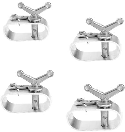 4 Piezas Tensor Cuerda Tendedero, DEANKEJI Tensores para Cables, Tensor Cuerda de Aleación de Aluminio, Tensor Cable Acero para Piscina, para Cubierta de Piscina, Mantenga Piscina Limpia