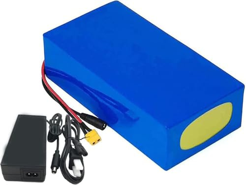 48V 20AH E-Bike Batería Batería De Alta Potencia 13S6P Batería para Bicicleta Electrica con BMS Y Cargador Batería Impermeable PVC para 200W-1000W Motores 48V 20AH,T