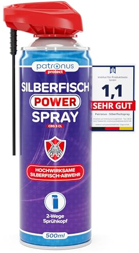 Silberfisch Power Spray mit langem Sprührohr & Sofortwirkung [500 ml]