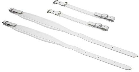 Cinghie per Fisarmonica in Pelle PU Regolabili 84cm - Comfort Prolungato, Imbottitura in Schiuma, Ideali per Musicisti (Bianca)