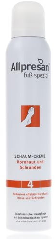 Allpresan Fuß spezial Nr. 4 Schaum-Creme gegen Hornhaut und Schrunden – Reduziert effektiv Hornhaut, Risse und Schrunden, 200 ml (1)