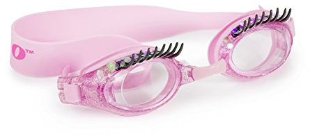 Bling 2O Girls' Glam Pink Swimming Goggles (Ages 3+ up) - UV Protection, Latex-Free, 100% Silicone Material - Includes Anti-Fog & Adjustable Nose Piece - Perfect Spring Break Gear With Hard Case