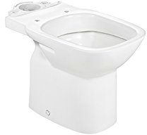 Roca,Debba,SQUARE - Taza con salida horizontal para inodoro de tanque bajo,Blanco,355mm x 655mm x 760mm,A342997000