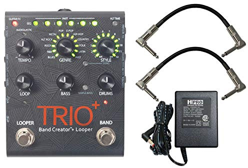 Digitech Trio+ Band Creator + Looper w/ Patch Cables and Power Supply