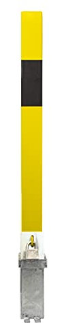 Yellow Removable Parking & Security Post, Heavy Duty, Easy to Install