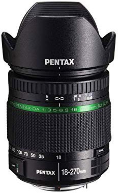 Pentax Obiettivo SMC-DA, 18-270 mm, F/3.5-6.3 ED, SDM, Nero