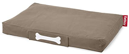 Fatboy® Doggielounge Stonewashed | Hundekissen Taupe | Abwaschbares Hundebett für große und kleine Hunde