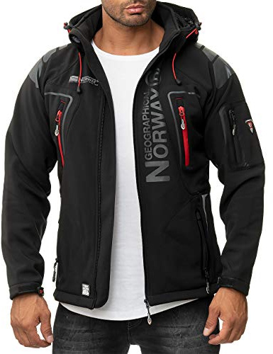 Geographical Norway para Hombre Chaqueta Techno-bans Negro S