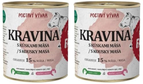 Caldo de Ternera BEEF para Perros 300 ml - Orgánico Sin Conservantes - Aporte COLÁGENO para Huesos y articulaciones | ANIMALUJOS (2 LATAS 300 ML)