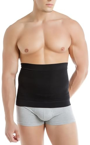 Relaxsan Zero 3500 (Black, L) Thermal Lumbar Belt, Merino Wool Waist Warmer, Made in Italy