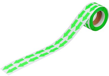 NUOBESTY 3 Rollen Fluoreszierender Pfeil-aufkleber Aufkleberetiketten Blaue Leuchtstäbe Masse Kleine Richtungsaufkleber Aufkleber Für Den Versand Fluoreszierendes Papier Mode Indikator