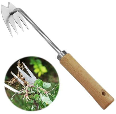 Taozoey Extractor de Malas Hierbas, Herramientas Huerto, Herramienta de Deshierbe Manual, Extractor de Deshierbe de Acero Inoxidable, para escardar y arrancar