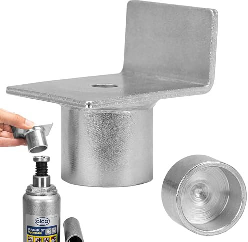 alca L-shaped Metal Adapter Bracket Fits Hydraulic Bottle Jack Open End Lifting Support Caravan Camping 430800