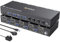 Conmutador KVM USB 3.0 DP 2 Monitores 4 Computadoras, YOUTINGHDAV KVM Swich Dual Monitor Displayport 4 Computadoras Compartir Teclado de Ratón, con Control Remoto con Cable